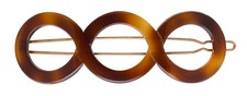 1 PCS Triple Circle Tige Boule Barrette Tortoise Hair Clip Strong Hold Decor