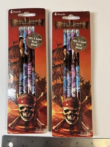 New Old Stock Pirates Of The Caribbean: At World's End Pencils 2007 Lot Of 2