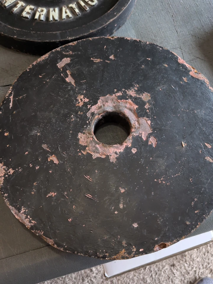 Weider International PAR de placas olímpicas de 15 kg 33 lb Peso de colección 66 lb total Foto 4 de 4