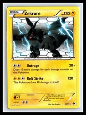 Carta Pokemon Zekrom Next Destinies 50/99 R 5ban quasi nuova grafica