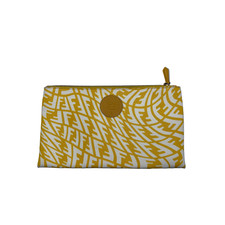 Fendi Pouch Large Yellow Fabric