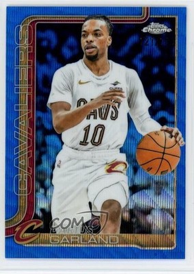 2025-26 Topps Chrome Blue Wave Refractor 121/150 Darius Garland #76 1s2h