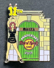 RARE HARD ROCK CAFE Pin Badge MALTA 11th Anniversary 2011 Waitress Building