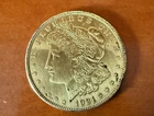 1921 Morgan Silver Dollar - Gold Plated