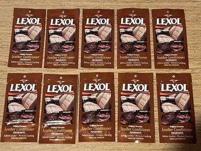 Lexol Leather Conditioner & Softener Preservative Single Use Towelette 10 Pack