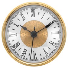 3.1" Quartz Clock Insert Home Roman Numeral Clock Fit 3" Diameter Hole Style 18