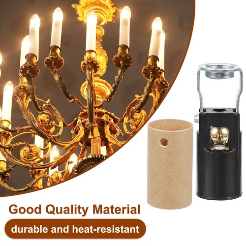 Presa Lampadina LED E12, 10pz Ricambio Presa Base Candelabro, Lampadario - Foto 4 di 5