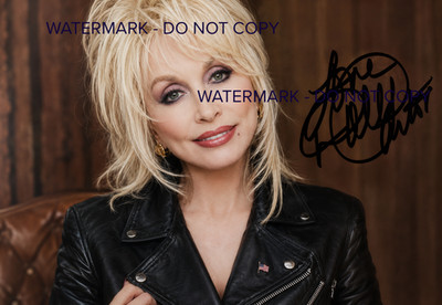 DOLLY PARTON Autographed Digital Image photo picture never seen before 3002