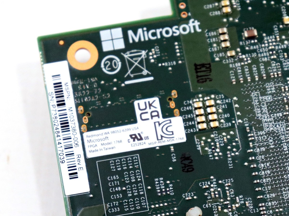 Microsoft 1768 M1037380-006 REV E PCIE FPGA m.2 Accelerator Card