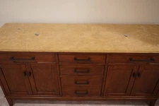 Signature Hardware Travertine Vessel Double Sink Vanity Top - 73 in. x 22 in.