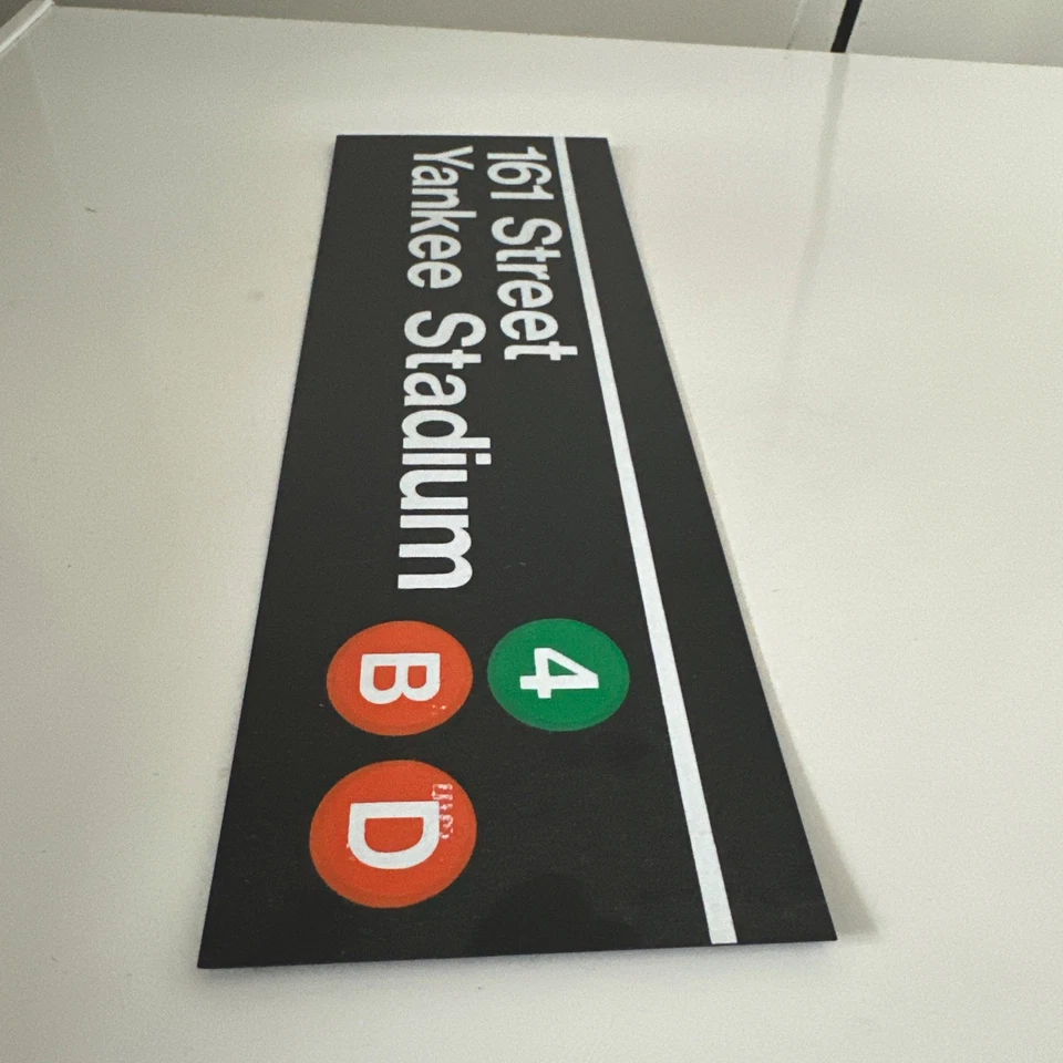 MTA NEW YORK CITY Subway Sign!-161 Yankee Stadium - A Great NYC Souvenir! - Image 4 of 4