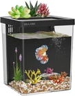 1.5 Gallon Betta Fish Tank Aquarium kit W/ Filter LED Light Water Pump Fish Tank