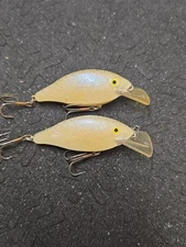 2 Vintage LUHR JENSEN Pre Rapala 1/4 oz Speed Trap Crankbait Fishing Lures Lot