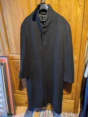 MANTEL WOLLMANTEL C&A GR L 52 132 CM ELEGANT ANTHRAZIT FLEECE 70% WARM WINTER - Bild 1 von 4
