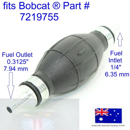 fits Bobcat Fuel Hand Primer Pump 7219755 S550 S570 S590 S630 S650 S750 ...