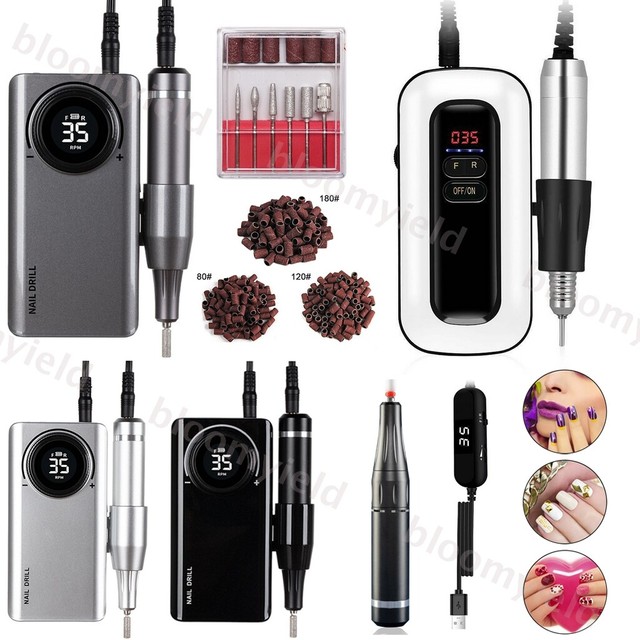 Portable Rechargeable Electric Cordless Nail Art Drill File Manicure Machine AU Portable Rechargeable Electric Cordless Nail Art Drill File Manicure Machine AU