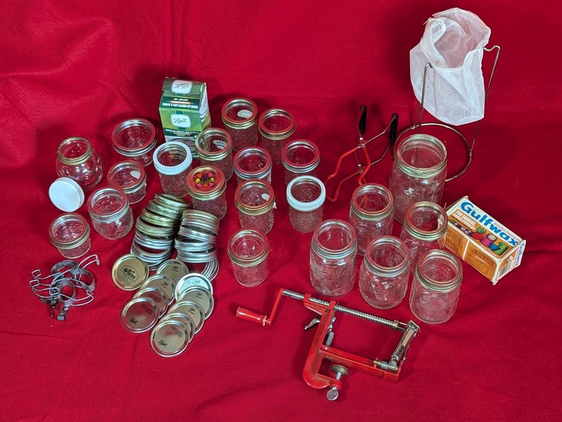 Canning Extravaganza! Jars, Utensils, Supplies including many collectables