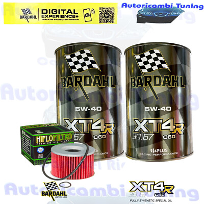 Bardahl XT4R 5W40 Ölwechselkit Für Kawasaki EX250 GPZ250R Ninja 1986-1987