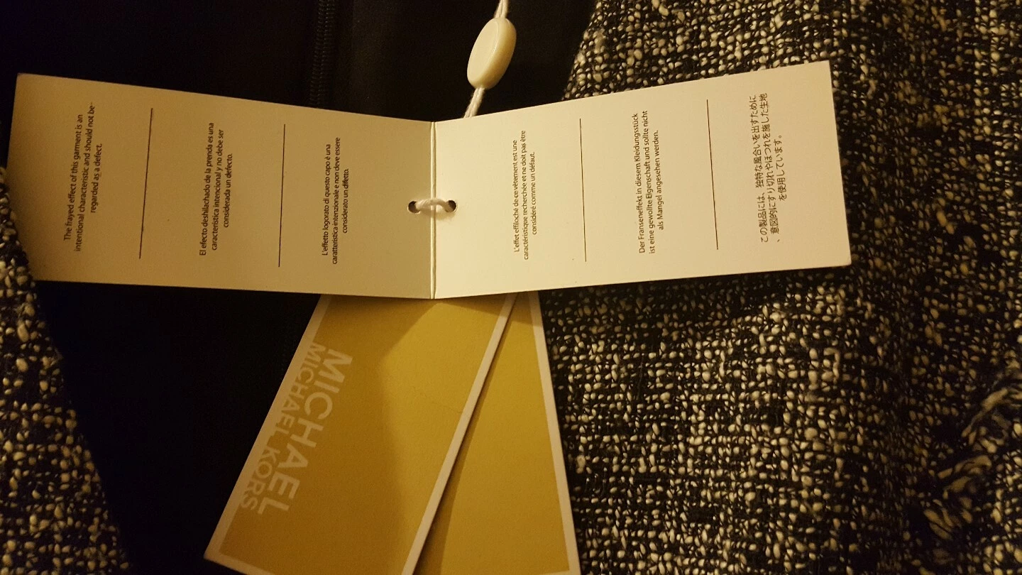 Abito classico bianco e nero Michael kors nuovo con etichetta taglia 12