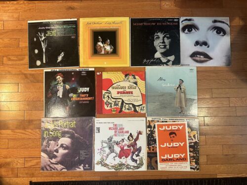VGT Judy Garland Vinyl Lot 10 - Pirate, Wizard of Oz, A Star is Born, Alone...