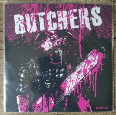 Butchers ''Learning The Ropes'' - 2014 -  7'' White Pink Black Splatter vinyl