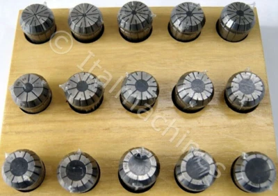 LTF SERIE DI 15 PINZE ER25 ER 25 PER FRESE DA 2 A 16 MM TRAPANO FRESA FRESATRICE