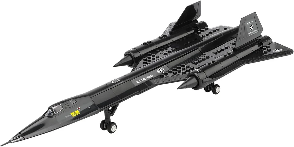 SR-71 Blackbird Recon Stealth Aircraft Model Building Blocks Bricks Original Box - Image 2 of 4