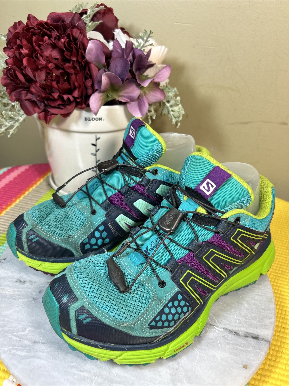 Salomon X Mission 3 Scarpe da trekking multicolore Contragrip Trail da donna US 7 M