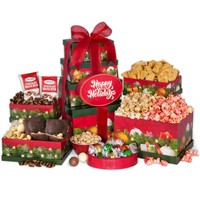 Happy Holidays Gift Tower Happy Holidays Gift Tower