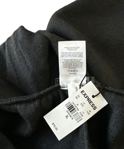 Express Women's Comfy Joggers w/ Pockets, Soft, Rayon Blend - Size XL Dark Gray - 第 6/6 張圖片