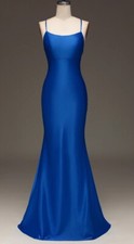 blue long prom dress size 2