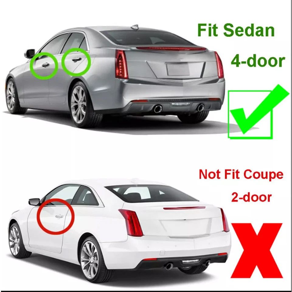 Alerón de maletero Highkick negro brillante Fit 2013-2018 Cadillac ATS sedán estilo V Foto 3 de 4