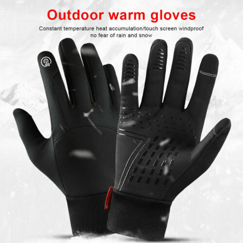 Mens Winter Gloves Touch Screen Cold Weather Warm Gloves Freezer Work Gloves - Picture 1 of 11