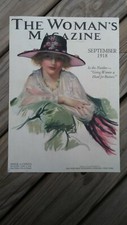 September 1918 THE WOMAN'S MAGAZINE Front Cover with BON AMI Ad (Dual-Sided)