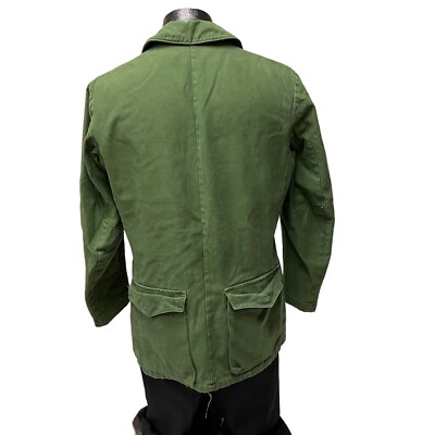 Vintage C 148 SWEDISH Army Green MILITARY Jacket Norsel 1975 FIELD