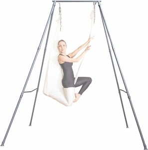 Yoga Stand-Free Standing Portable Aerial Rig Yoga swing Bar Steel-Up to 550 lbs