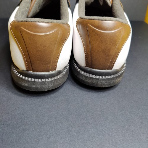 FootJoy FJ Originals Golf Shoes 45330 White Brown Black Men’s 10 W - Picture 10 of 11