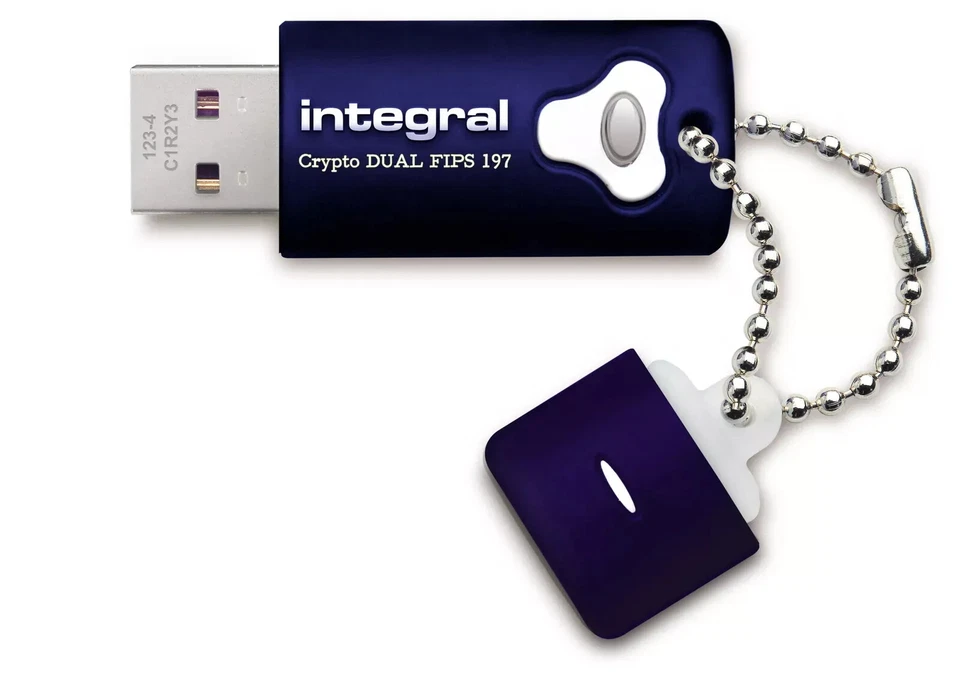 Integral 8GB Crypto Dual FIPS 197 Encrypted USB 3.0 Flash Drive Digital Money 4K - Image 2 of 3