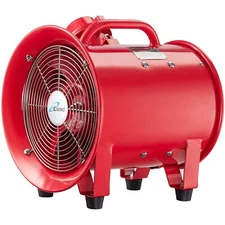 iLiving 10" or 12"  Explosion Proof Ventilation Fan, Red