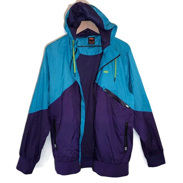 Vintage Nike 6.0 Mens L Purple Blue Hooded Mesh Lined Skate Windbreaker Jacket | eBay