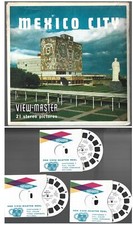 View Master B002 Mexico City Mexico 1960s 3 Reel Packet 21 Color Views