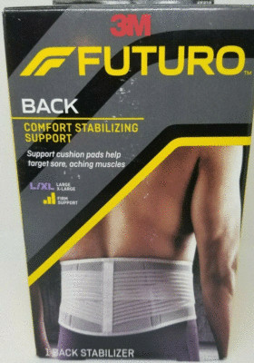 Futuro Brace Back Adjustable Large L - XL Cushion Pads Open Box