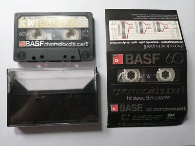 BASF chromdioxid super II 60 Audio Kassette MC Cassette #3c1