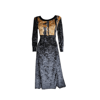 90s vintage whimsigoth corset midi dress