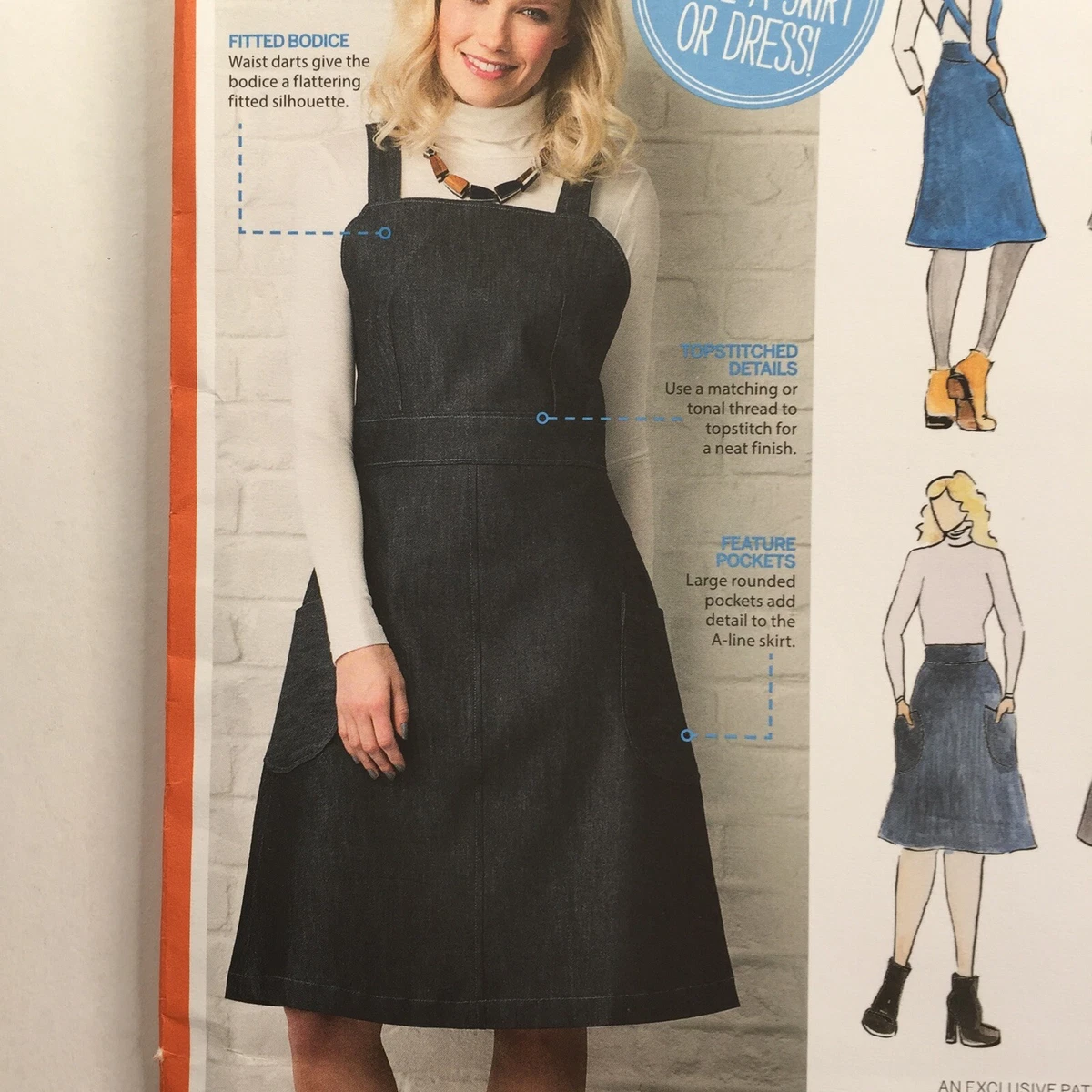 Overall skirt pattern cheap