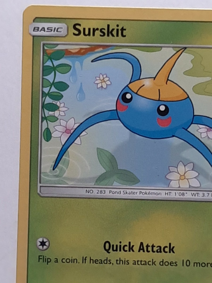 Surskit 7/149 Pokemon Sun & Moon Common Grass LP Used See Pictures