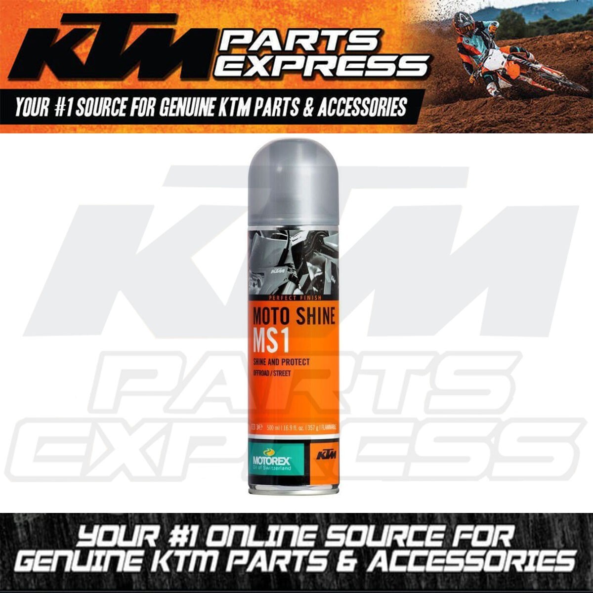 NEW OEM KTM MOTOREX MOTO SHINE MS1 500 ML SPECIAL GLOSS SPRAY