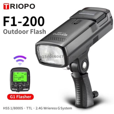 TRIOPO F1-200 TTL HSS 1/8000s Outdoor Camera Flash light Speedlite G1  Flash