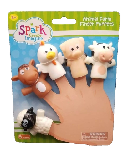 Farm Animals Vinyl Finger Puppets ~Spark Create Imagine~ 091024