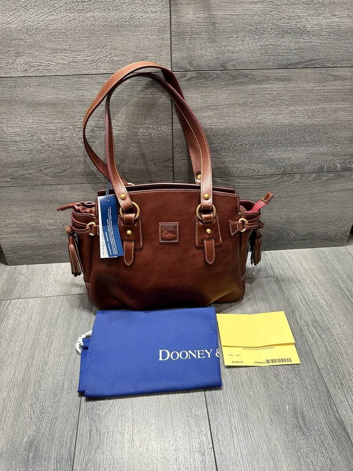Dooney & Bourke Florentine Leather Small Winged Shopper Chestnut, bag A626470 - Image 2 of 4